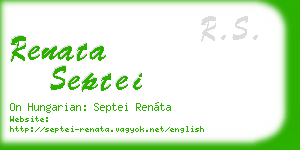renata septei business card